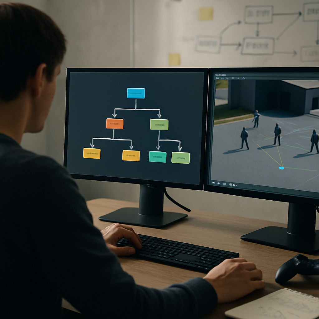 KI-Verhalten implementieren im Game Design mit riccellicreative